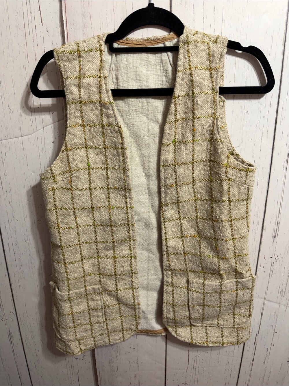 Plaid Sleeveless Vest